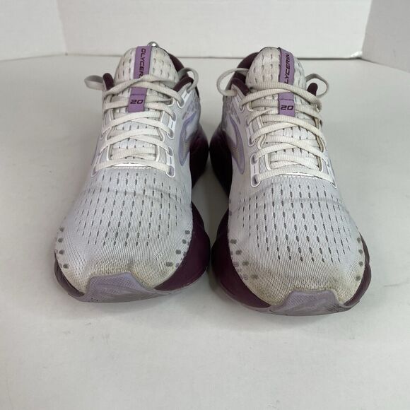 Brooks Glycerin 20 Womens 11B US 1203691B168 White Purple Running Shoes Sneakers - Picture 3 of 10